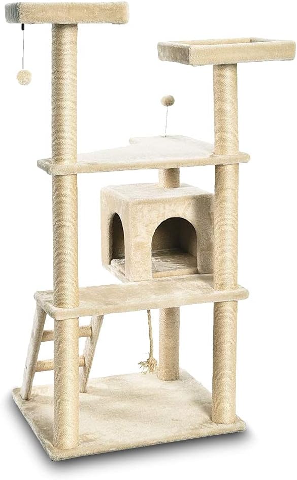 Multi-Level Cat Tree with Scratching Post And Step Ladder