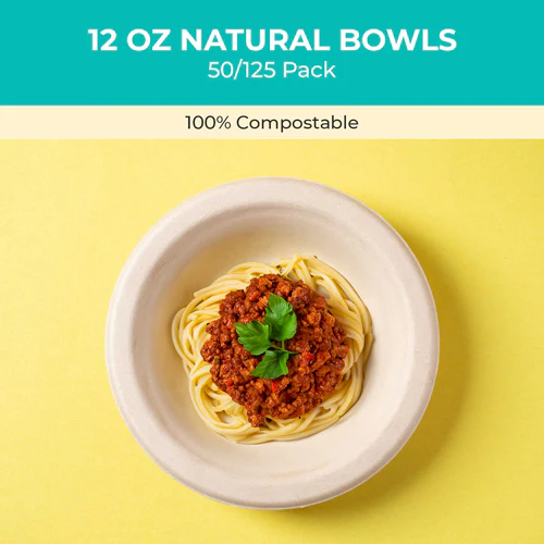 Compostable Bowls, Spoons & Forks Set | PFAS-Free, BPI Certified