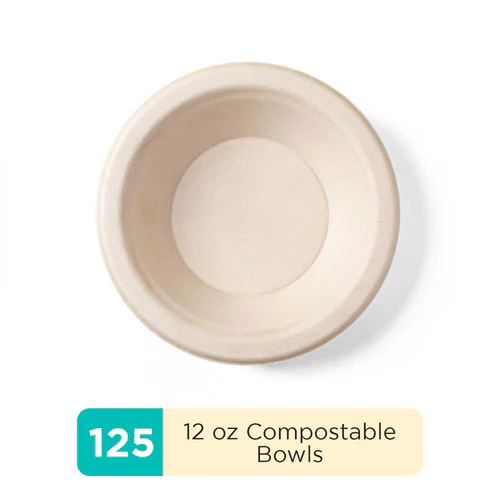 Compostable Bowls, Spoons & Forks Set | PFAS-Free, BPI Certified