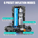 Jump Starter with Air Compressor, 2000A Portable Car Battery Booster (6.0 Gas/2L Diesel) with 150PSI Auto-Shutoff Tire Inflator, 12V Supersafe Lithium Jump Box Car Battery Jumper Starter,Idea  Halloween Thanksgiving Day Gifts