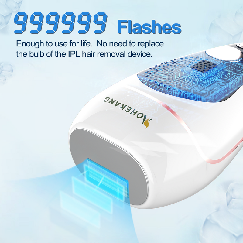 IPL Laser Hair Removal for Women With ICE & 999,999 Flashes