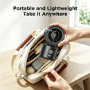 Portable Misting Fan, Flexible Tripod Personal Cooling Fan, Fine Mist Cools Air up to 15°F, 100 Speed Levels, Rechargeable Fan for Strollers, Golf Carts & Desktop Use
