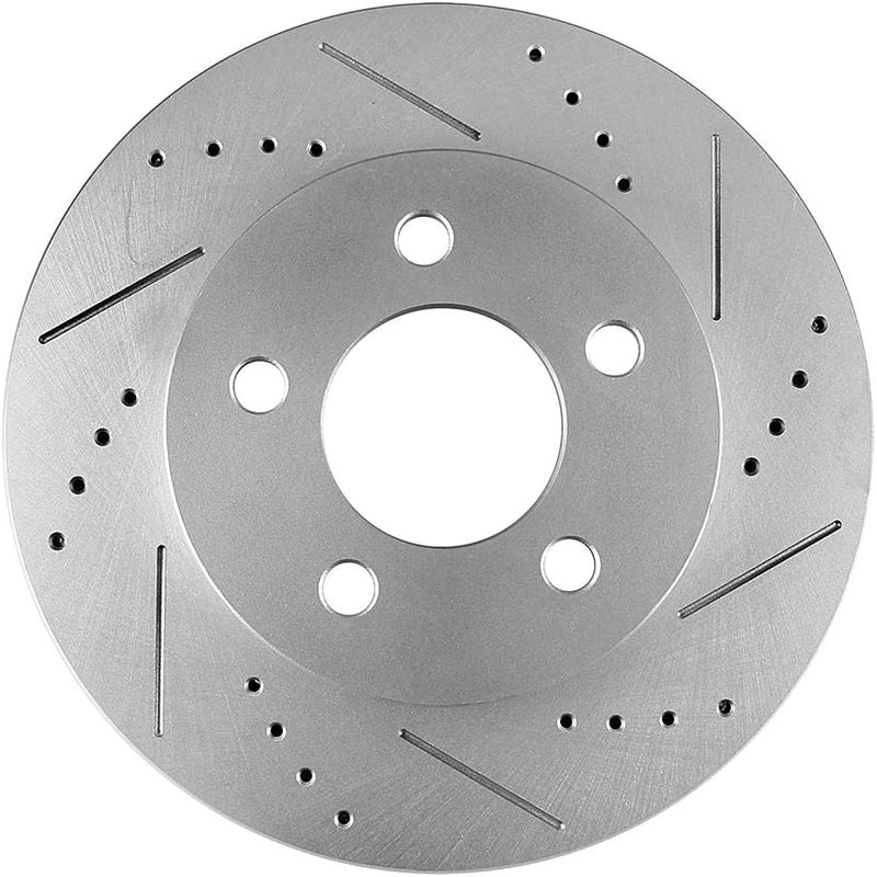 Front Brake Rotor and Ceramic Pads 53001 ATD856AC Brakes and Rotors Kit Compatible for 2002-2005 for Liberty 2.4L 2005-2006 for Liberty 2.8L