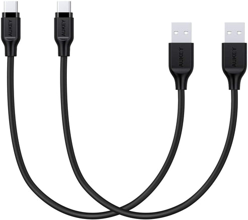 USB-C Cable Short, 2-Pack, 0.7ft 0.2m USB Type-C Cable