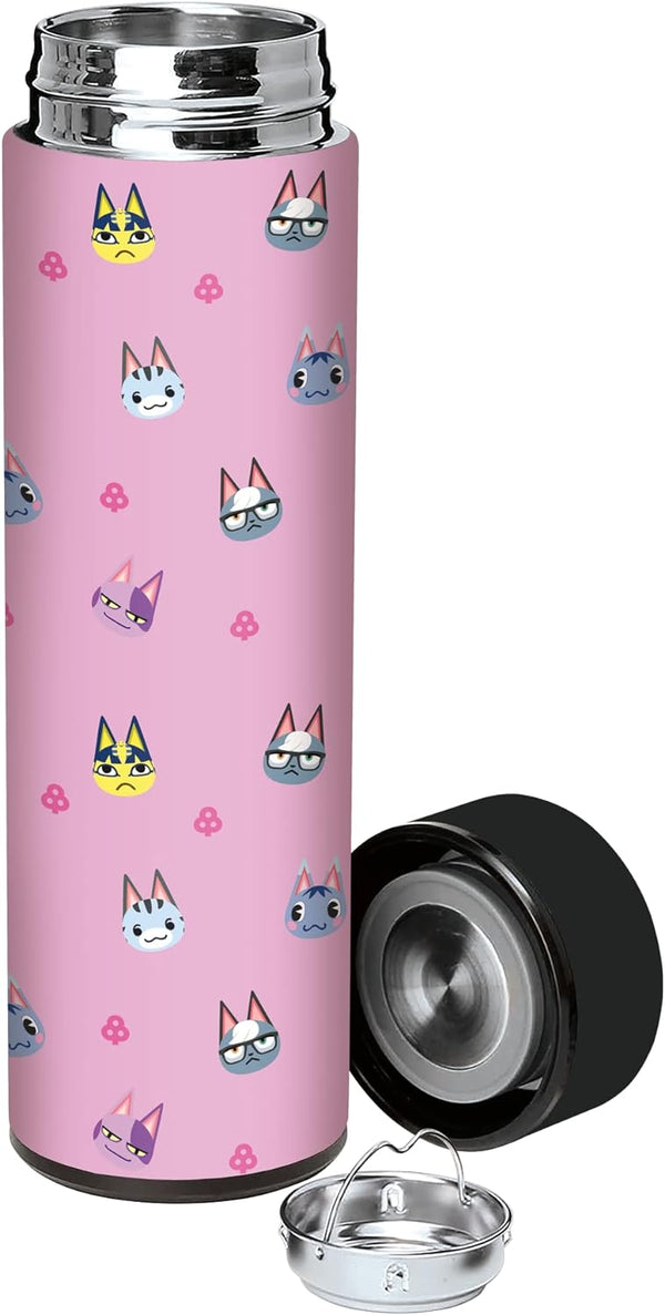 Controller Gear Animal Crossing 17oz, Insulated, Stainless Steel, Leak Proof, Water Bottle, Cat's Meow