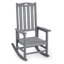 Patio Oversized Rocking Chair Outdoor, Weather Resistant, Low Maintenance, High Back Front Porch Rocker Chairs 385lbs Support