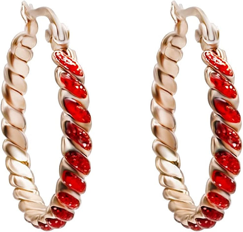Big Stainless Steel Earrings, Small Hoop Earrings 14K Gold Plated Earrings, Gold Hoop Earrings for Women