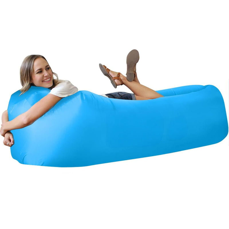 Inflatable Lounger Air Sofa Chair, Portable Waterproof Couch for Hiking, Picnics, Outdoor