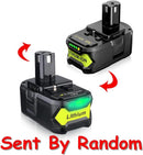 18V 6.0 Ah HIGH Capacity Battery for Ryobi ONE+ System P102 P103 P105 P107 P108 P109 P122 18-Volt w/LED Gauge Indicator Cordless Tool Battery