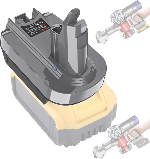 Replace for Dyson Compatible with Dewalt 20V & Milwaukee 18V Li-ion Battery Converted to Dyson V6 Battery, Use for Dyson V6 Series Vacuum Cleaners Animal Absolute