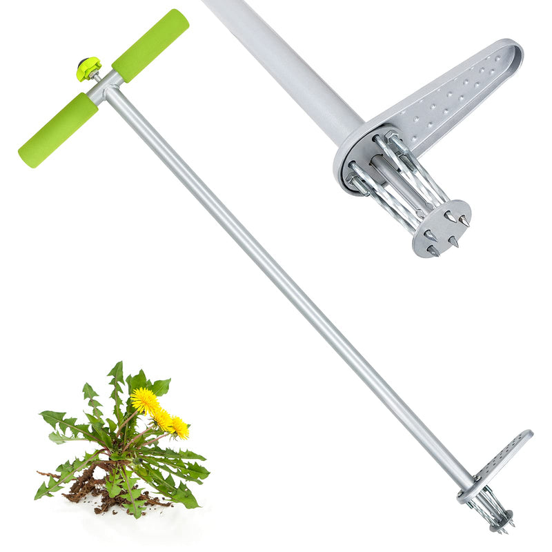 Hortem Stand UP Weed Puller, 93cm Root Removal Tool, Long Handle Weeder with Durable Foot Plate, Garden Weeding Hand Tool Dandelion Puller