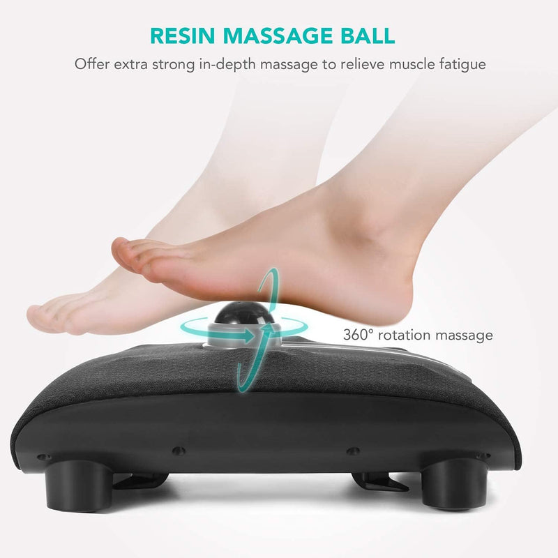 Shiatsu Foot Massager, Electric Feet Massage Machine with Heat, Deep Kneading Plus Resin Massage Ball