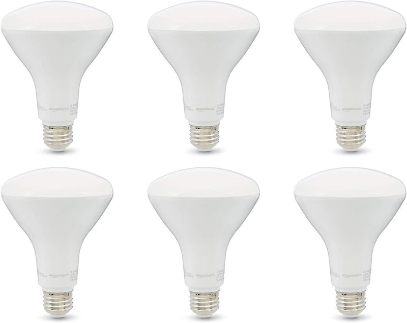 Amazon Basics 6-Pack Dimmable BR30 LED Light Bulbs 11W (Daylight White)