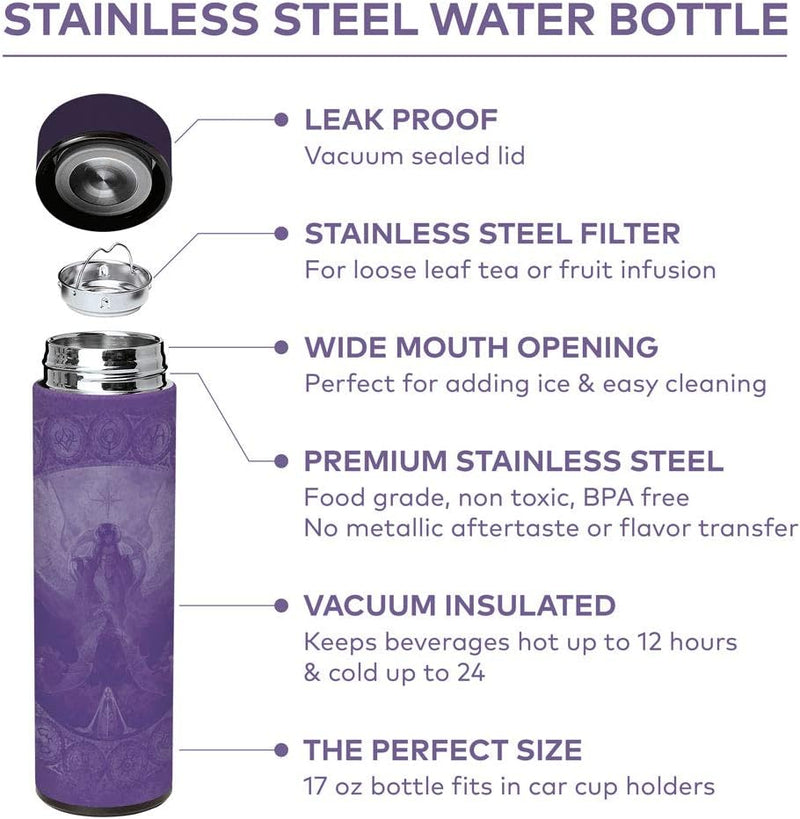 Controller Gear Fire Emblem Vacuum Insulated Stainless Steel Water Bottle, 17 ounce, 500 mL, Goddess