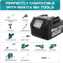 2Packs 18v Battery Replacement for 6.0Ah Lithium-ion Batteries Compatible BL1860B BL1850B BL1840B BL1830B BL1815B BL1860 BL1850 LXT - 18 Volt Tools