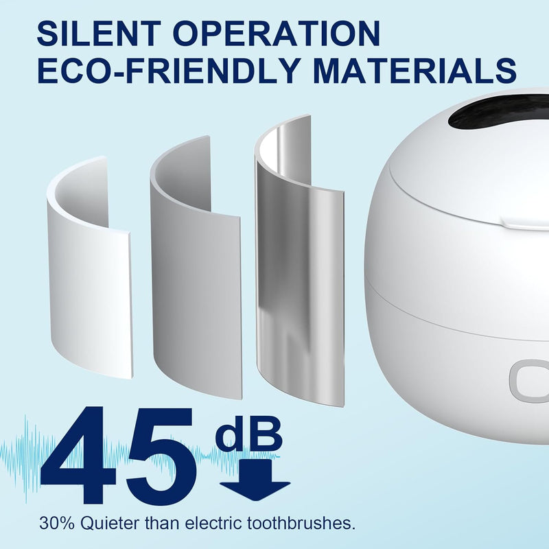 2025 Ultrasonic Retainer Cleaner Machine – 45kHz Retainer Cleaner for Night Guards, Mouth Guards, Dentures – 24W Dental Ultrasonic Cleaner with 4 Modes, 200ML – Great Gift for Braces Users