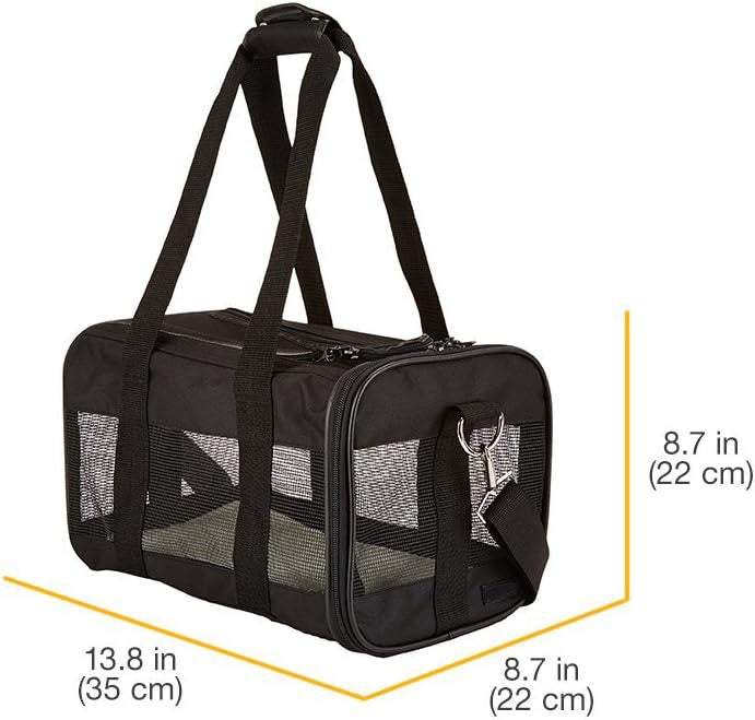 Soft-Sided Mesh Pet Travel Carrier