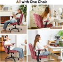 Criss Cross Chair with Wheels & Flip Arms, Wide Cross Legged Office Chair with Adjustable Tilt Criss-Cross Desk Chair with Lumbar Support for Home Office, Bedroom, Apartment Gray