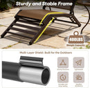 Chaise Lounge Outdoor Set of 2 Foldable Pool Lounge Chairs with Adjustable Back Assembly-Free Textilene Patio Tanning Chair for Deck Lawn Poolside Backyard