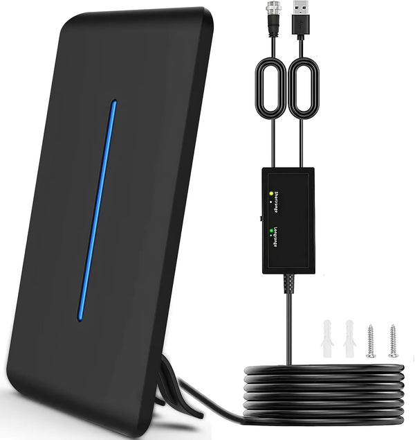 HD Digital TV Antenna with 600+ Mile Range for Free Over-Air HDTV Channels