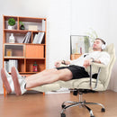 Big and Tall Office Chair with Foot Rest Comfortable Executive Reclining Office Large Leather Chair with Adjustable High Back Heavy Duty for Heavy People up to 400lbs