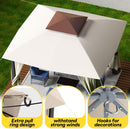 Outdoor Patio Gazebo 10×13 Heavy Duty Gazebos with Mosquito Netting & Double Roof Metal Steel Frame Canopy Gazebo Tent Shelter for Patio Lawn Backyard Garden