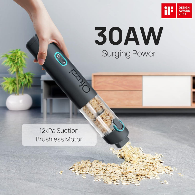 Ofuzzi H8 Apex Cordless Handheld Vacuum Cleaner, 12kPa/30AW Powerful Suction, Dual Filtration, Lightweight