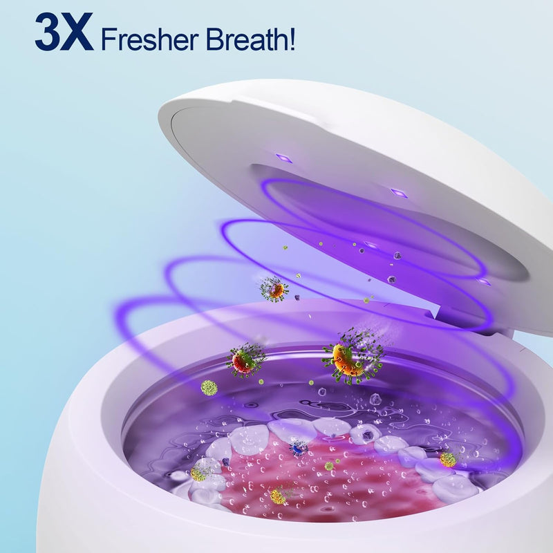 2025 Ultrasonic Retainer Cleaner Machine – 45kHz Retainer Cleaner for Night Guards, Mouth Guards, Dentures – 24W Dental Ultrasonic Cleaner with 4 Modes, 200ML – Great Gift for Braces Users