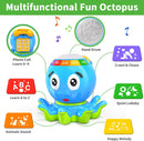 Musical Baby Toys 6-12 Months with Lights & Sounds, Sensory Octopus Educational  Toy Crawling & Learning Play，Birthday Toy for Infant Toddler Boy Girl 7 8 9 10 11 month 1-2 Year Old