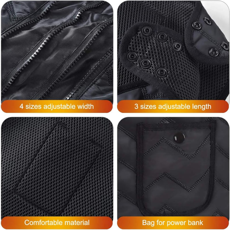 Heated Vest for Men or Women - Use Any USB Power Bank (Sold Separately)