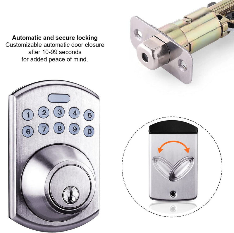 Tacklife Electronic Deadbolt Door Lock with Keypad - Model EKPL1A