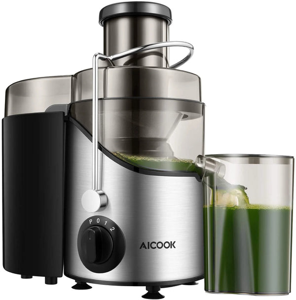 3-Speeds Centrifugal Juicer Extractor with 3" Wide Feed Chute, Stainless Steel Juicer BPA-Free