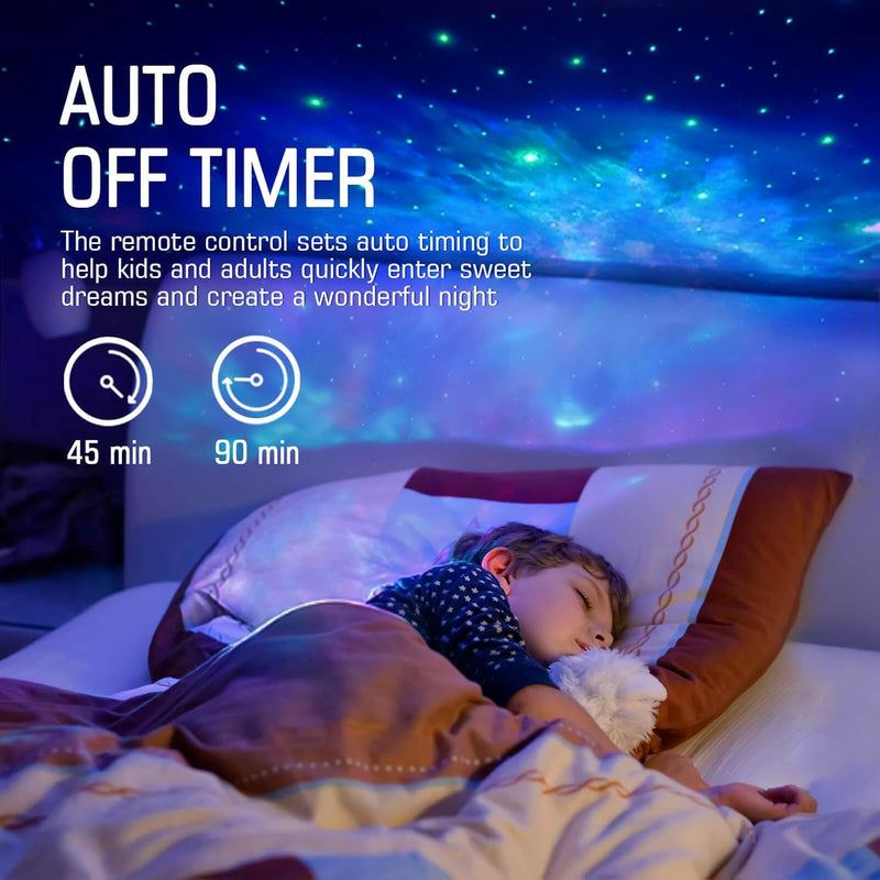 Star Galaxy Projector with Bluetooth Playback, Robot Star Projector for Room Decor, Timer, and Remote Control