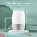 Arm & Hammer Allergen Defense 2-in-1 Desktop Air Purifier with HEPA Filter and Soft Night Light for Home and Office