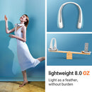 TORRAS L2 Series Portable Neck Fan, Hands Free Wearable Bladeless Fan, Ultra Light Rechargeable Mini USB Fan for Travel/ Home/ Office, 3 Speeds