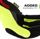 Mechanix Wear: Hi-Viz FastFit Work Gloves with Secure Fit Elastic Cuff, Reflective and High Visibility, Touchscreen Capable, Safety Gloves for Men, Multi-Purpose Use (Fluorescent Yellow, Large)