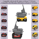 LONG FIT Replace for DeWalt 20V and M-18 18V Li-ion Battery Converted to Dyson V7+V8 Battery, Use for Dyson V7+V8 Series (Only Compatible with Original 4.0+ah Batteries Capacity)