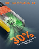 Portable Air Compressor Rechargeable 5,000 mAh Li-Battery Cordless Tire Inflator 150 PSI Pressure for Vehicles Bikes with Digital Pressure Gauge Preset Pressure Auto-Stop Electric Air Pump