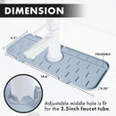 Silicone Faucet Mat for Kitchen, Upgraded Premium Silicone Splash Guard, Dish Soap Sponge Holder Sink Tray, Idea Gifts.