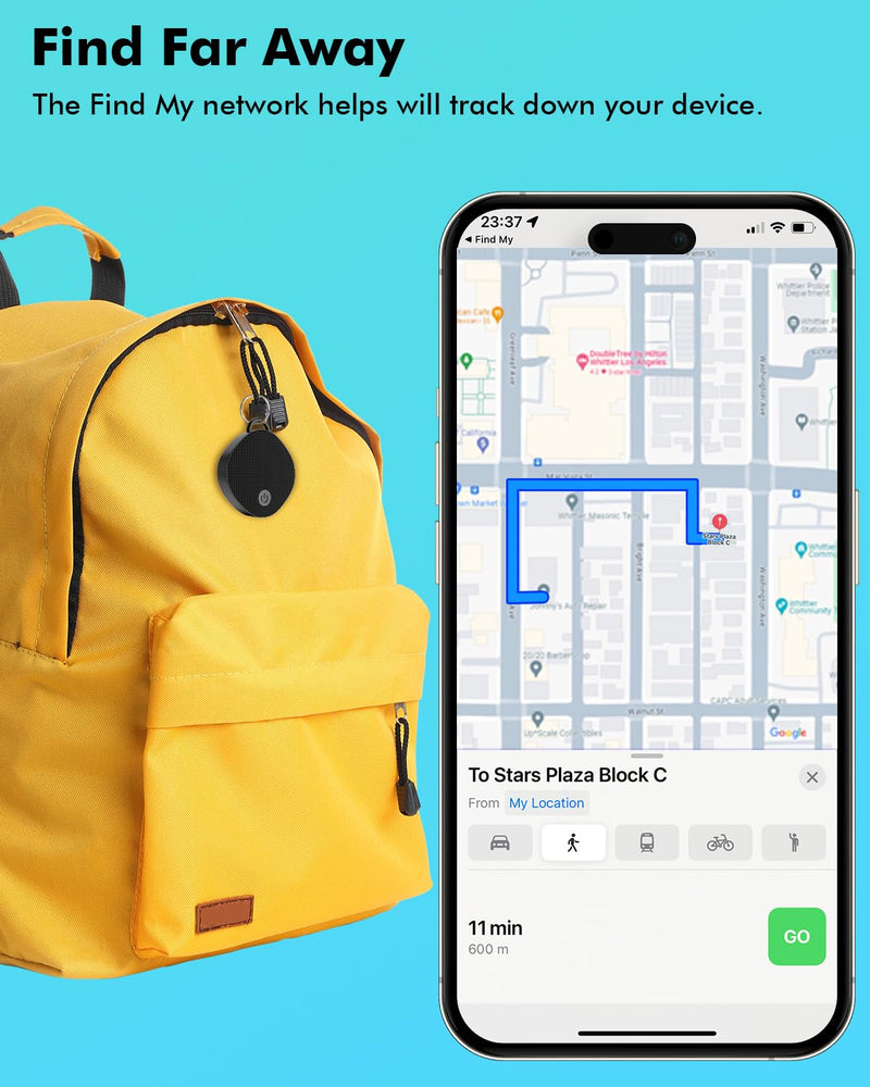 Allmatt Tag Tracker Bluetooth SmartTag Key and Device Finder with Apple Find My App