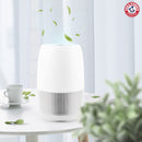 Arm & Hammer Allergen Defense 2-in-1 Desktop Air Purifier with HEPA Filter and Soft Night Light for Home and Office