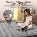 Lavisx 18" Premium Queen Size Air Mattress with Built-In Pump, Soft Flocked Top, and Automatic Inflation/Deflation