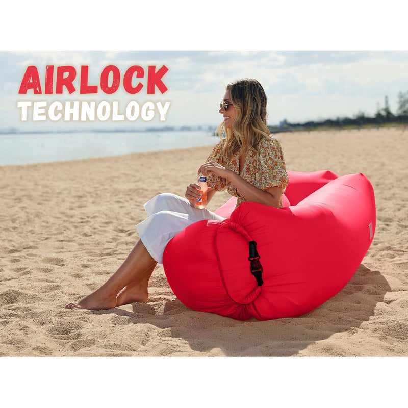 Inflatable Lounger Air Sofa Chair, Portable Waterproof Couch for Hiking, Picnics, Outdoor