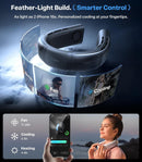 COOLIFY 2 Neck Air Conditioner, Portable Personal Cooler Neck Fan,Portable Personal Cooler and Heater Strong Wind,Idea Gifts for Women & Men