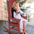 Patio Oversized Rocking Chair Outdoor, Weather Resistant, Low Maintenance, High Back Front Porch Rocker Chairs 385lbs Support