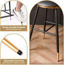 Bar Stools Set of 2 26 Inch Tall Counter Height Barstools with Backs Upholstered Bar Chairs for Kitchen Island Home Coffee Bar