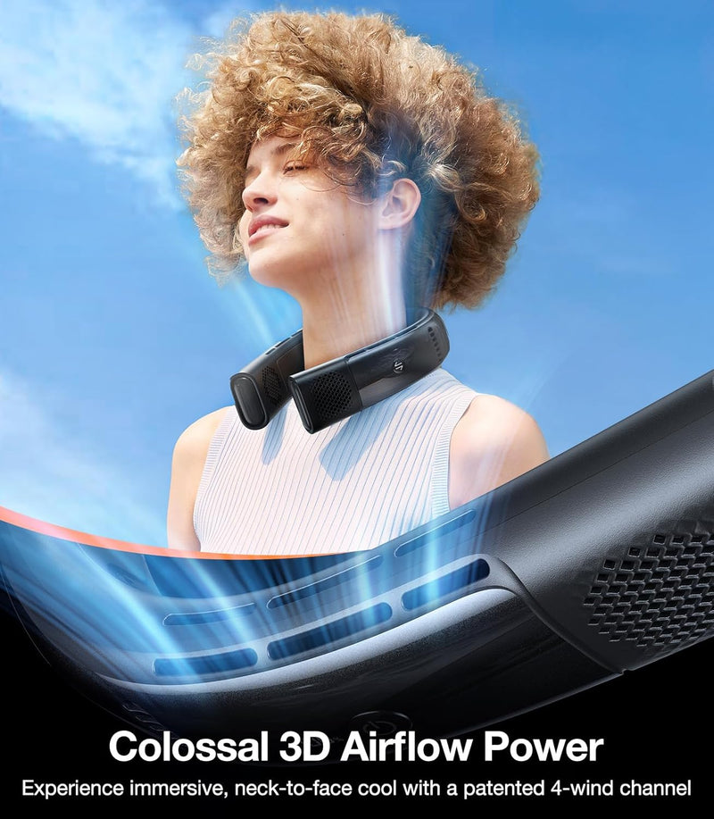 TORRAS COOLiFY 2S Neck Air Conditioner, Portable Personal Cooler Neck Fan, App Control Rechargeable Neck Fans,Idea Gifts for Women & Men.