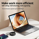 Magnetic Auto-Winding Car Cable, Strong Magnetic Attachment, Tangle-Free,Self-Organizing Design for Smartphones & Allo Type Charger - Electronic