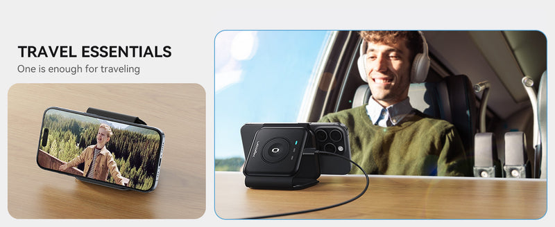 3 in 1 Charging Station for Multple Devices,Foldable 3 in 1 Wireless Charger for Travel,Nano Wireless Charging Station for iPhone16 15 14 13 12 Pro Max/Watch 10 9 8 7 6 5 4 3 Ultra/AirPod Pro