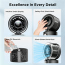 Portable Misting Fan, Flexible Tripod Personal Cooling Fan, Fine Mist Cools Air up to 15°F, 100 Speed Levels, Rechargeable Fan for Strollers, Golf Carts & Desktop Use